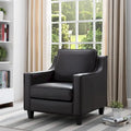 Fauteuil club contemporain rembourré en vinyle Kayn de Furniture of America