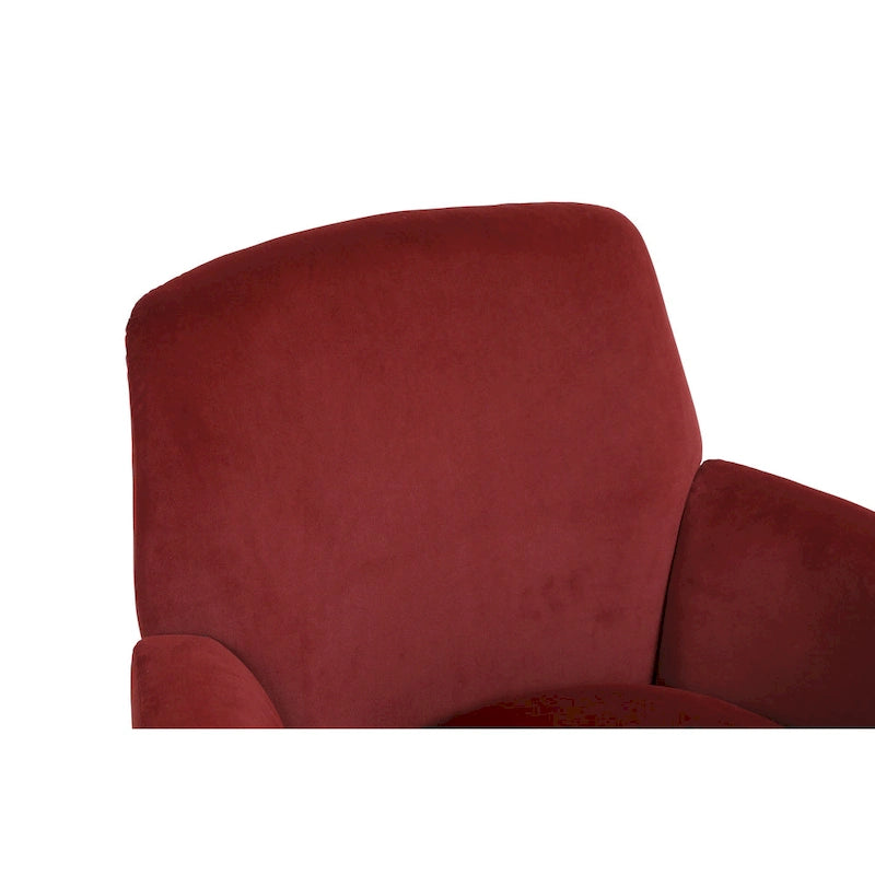 Fauteuil pivotant en velours doux - 28.3 x 29.3 x 32.7