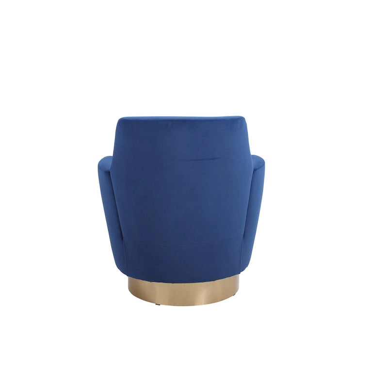 Fauteuil pivotant en velours doux - 28.3 x 29.3 x 32.7
