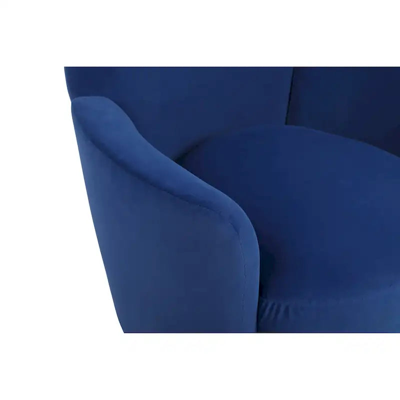 Fauteuil pivotant en velours doux - 28.3 x 29.3 x 32.7
