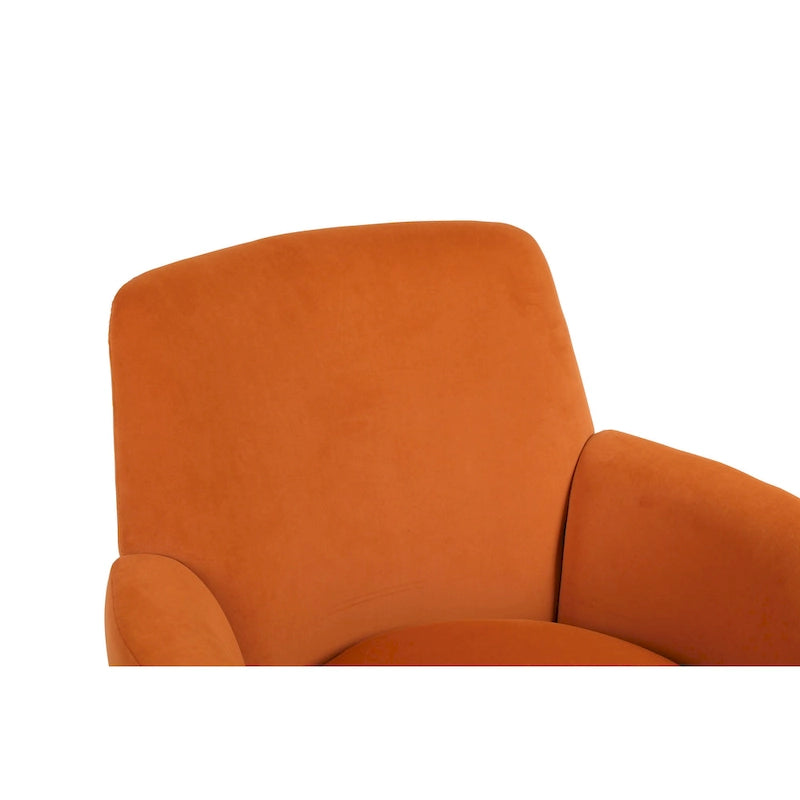 Fauteuil pivotant en velours doux - 28.3 x 29.3 x 32.7