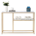 MCombo Console étroite avec étagère de rangement pour salon, MDF Sauge80 - 2,29 m x 3,28 m