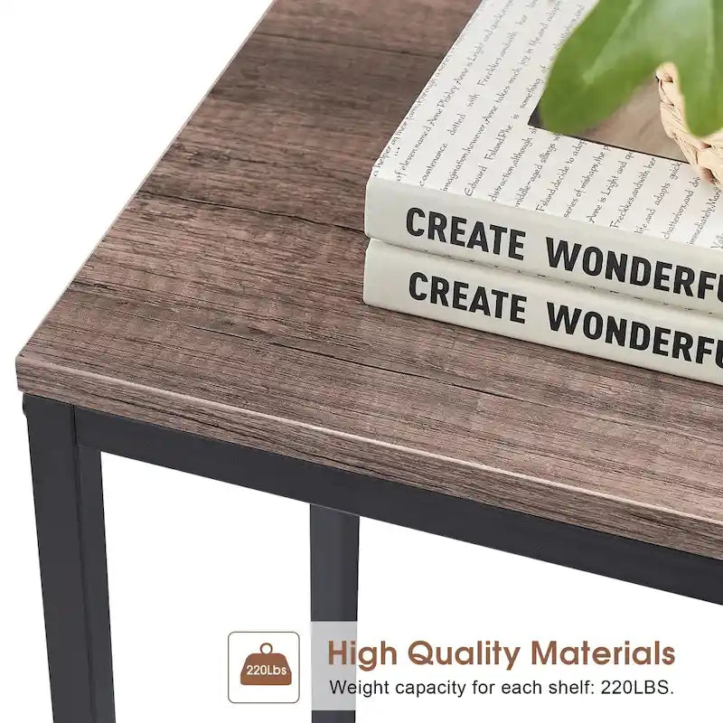 MCombo Console étroite avec étagère de rangement pour salon, MDF Sauge80 - 2,29 m x 3,28 m