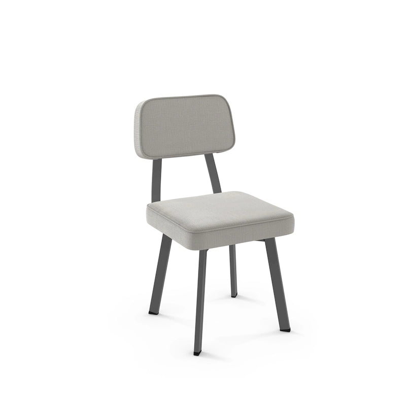 Chaise de salle à manger rembourrée Amisco Clarkson avec pieds en métal