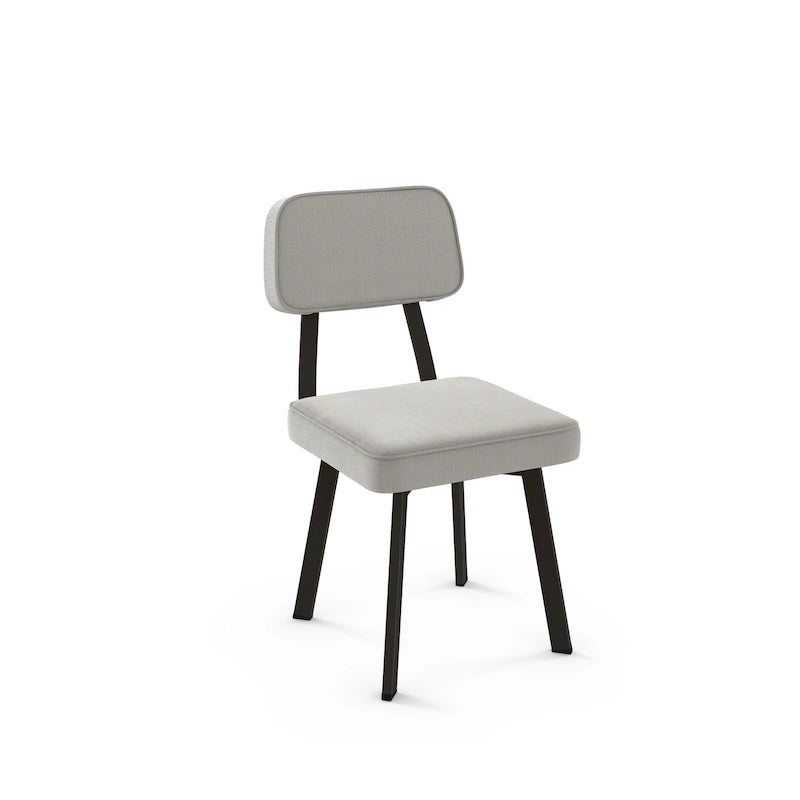 Chaise de salle à manger rembourrée Amisco Clarkson avec pieds en métal