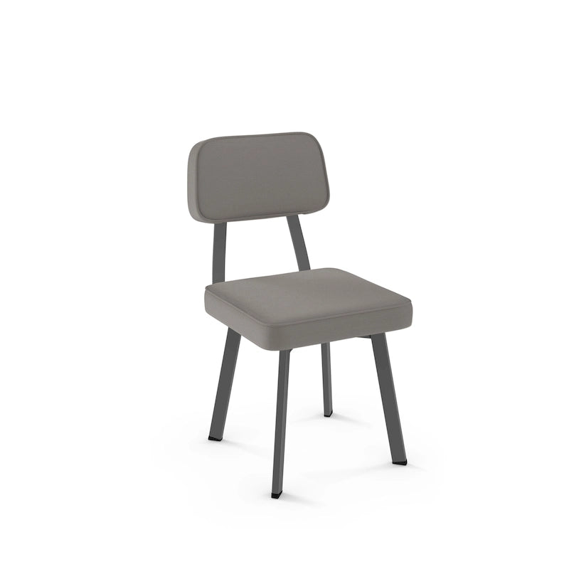 Chaise de salle à manger rembourrée Amisco Clarkson avec pieds en métal