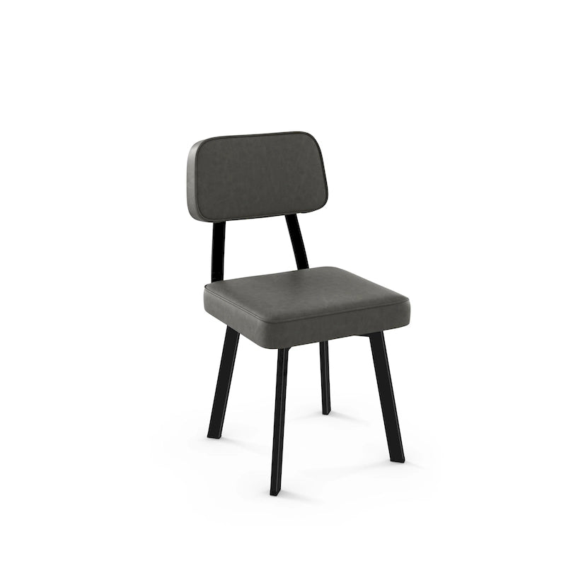 Chaise de salle à manger rembourrée Amisco Clarkson avec pieds en métal