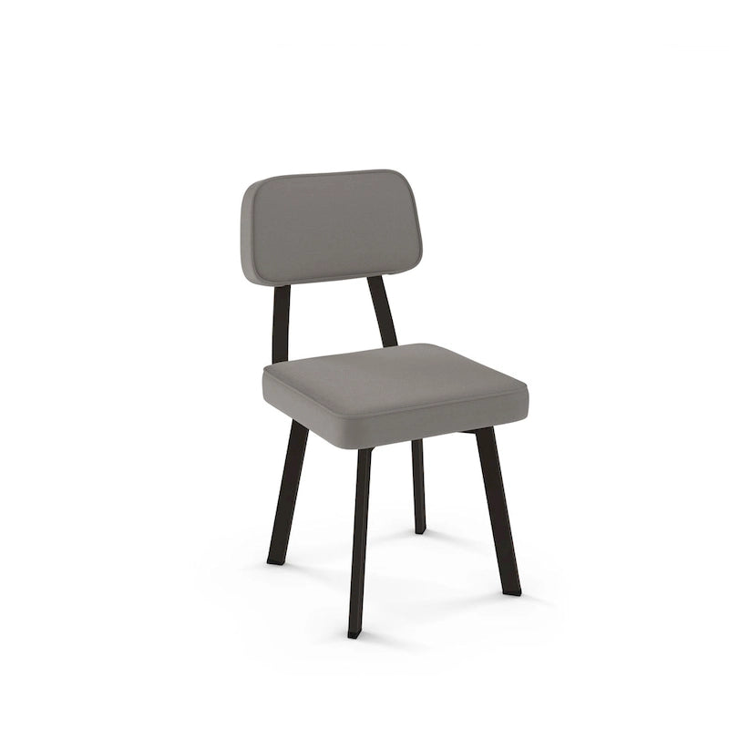 Chaise de salle à manger rembourrée Amisco Clarkson avec pieds en métal