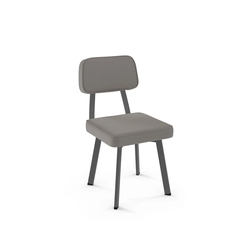 Chaise de salle à manger rembourrée Amisco Clarkson avec pieds en métal