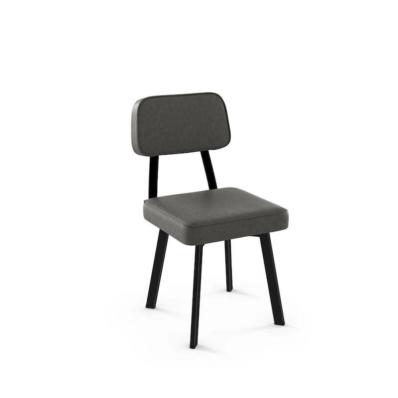 Chaise de salle à manger rembourrée Amisco Clarkson avec pieds en métal