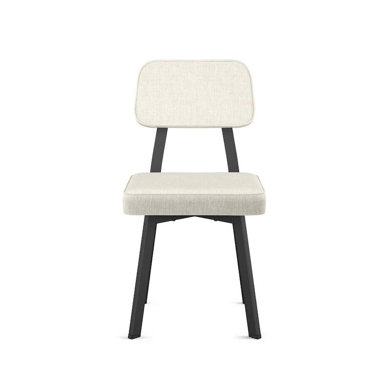 Chaise de salle à manger rembourrée Amisco Clarkson avec pieds en métal