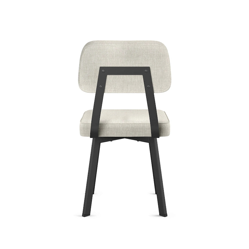 Chaise de salle à manger rembourrée Amisco Clarkson avec pieds en métal