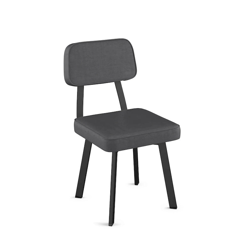 Chaise de salle à manger rembourrée Amisco Clarkson avec pieds en métal