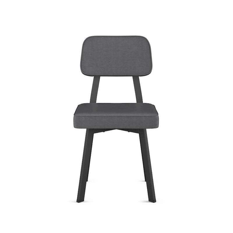 Chaise de salle à manger rembourrée Amisco Clarkson avec pieds en métal