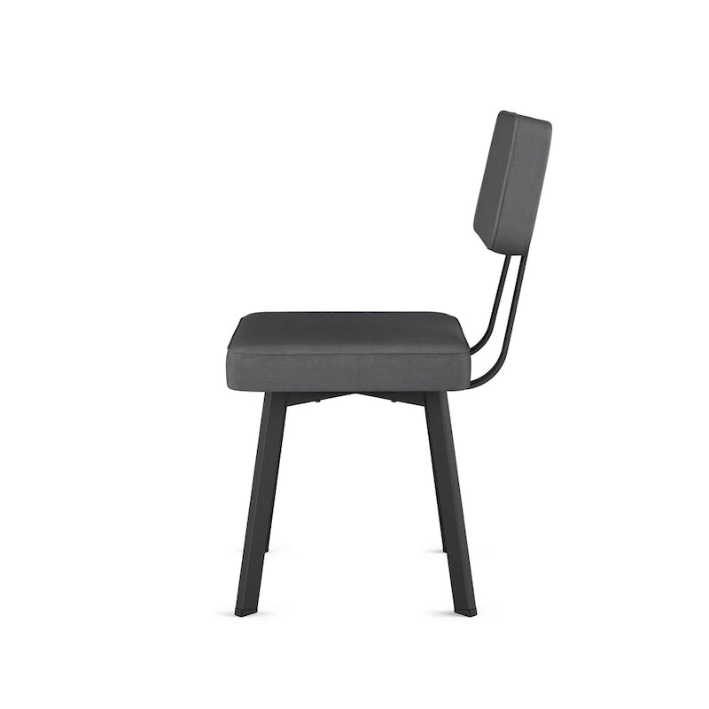 Chaise de salle à manger rembourrée Amisco Clarkson avec pieds en métal