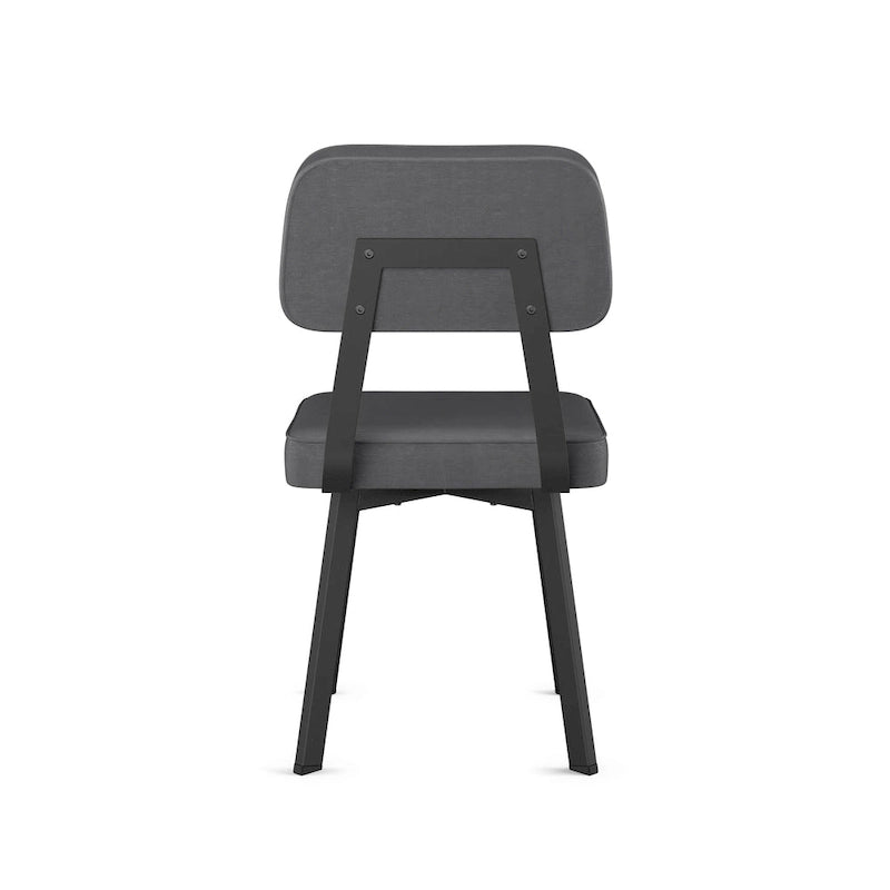 Chaise de salle à manger rembourrée Amisco Clarkson avec pieds en métal