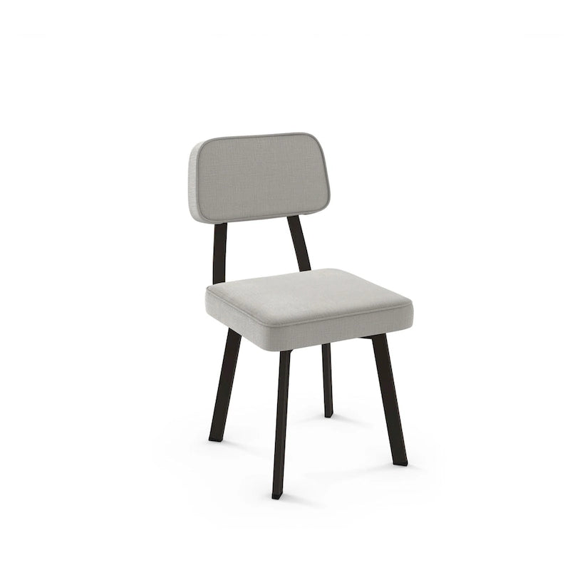 Chaise de salle à manger rembourrée Amisco Clarkson avec pieds en métal