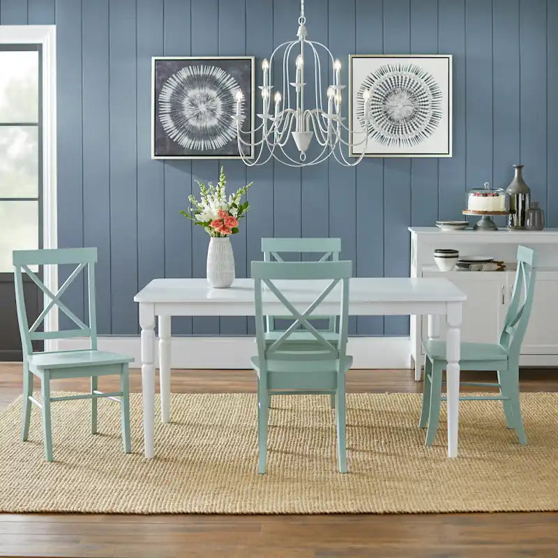 Ensemble de salle à manger Albury Cross Back 5 pièces Simple Living