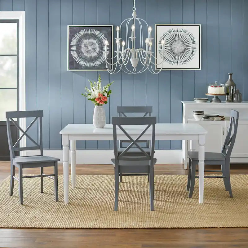 Ensemble de salle à manger Albury Cross Back 5 pièces Simple Living
