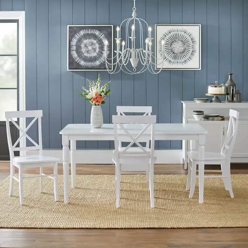 Ensemble de salle à manger Albury Cross Back 5 pièces Simple Living