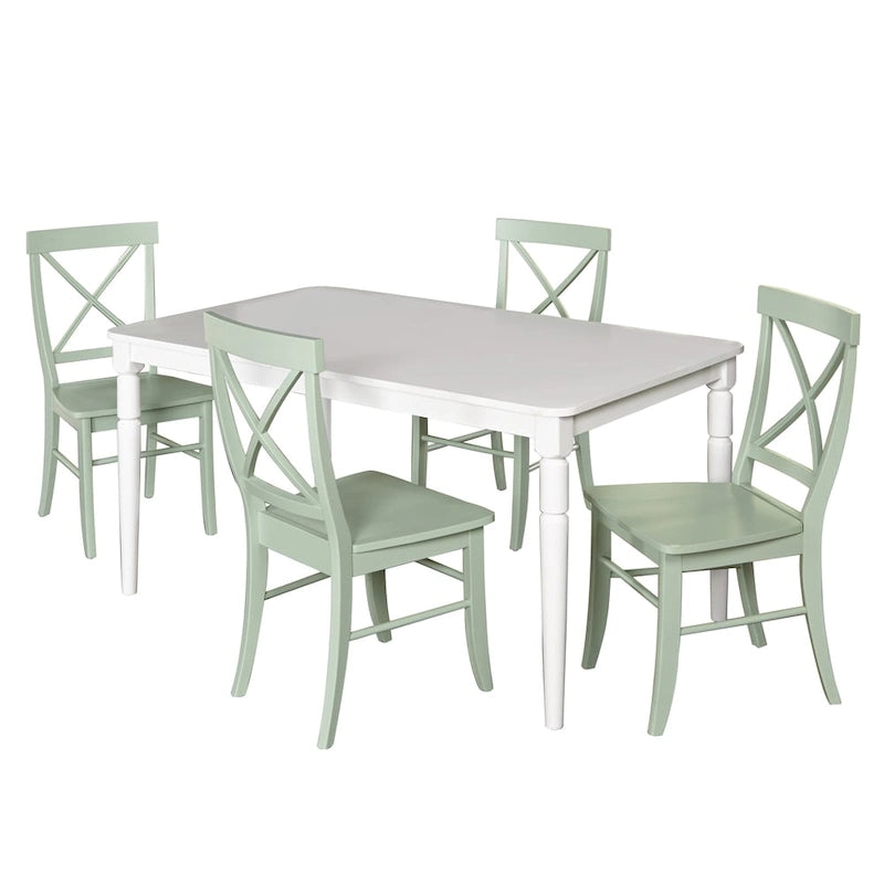 Ensemble de salle à manger Albury Cross Back 5 pièces Simple Living