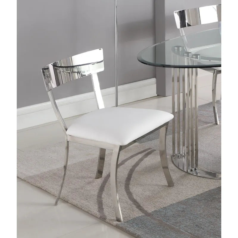 Chaise de salle à manger Somette Melanie à dossier incurvé, lot de 2