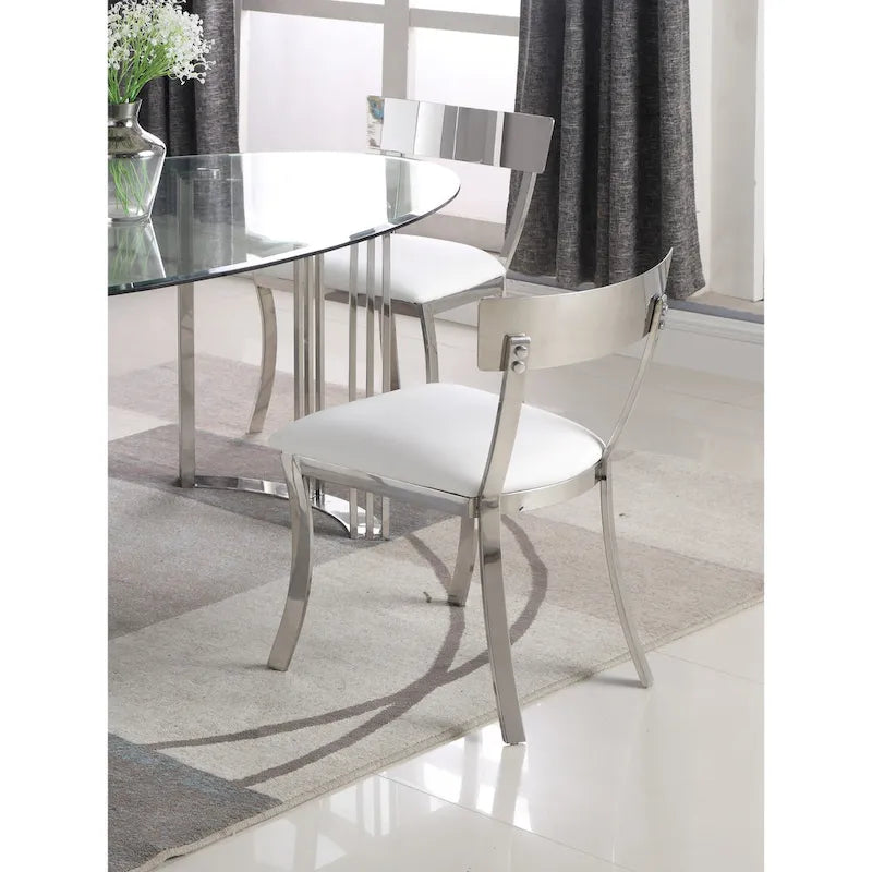 Chaise de salle à manger Somette Melanie à dossier incurvé, lot de 2