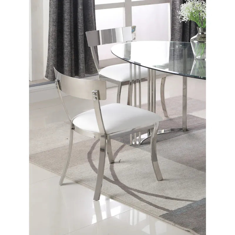 Chaise de salle à manger Somette Melanie à dossier incurvé, lot de 2