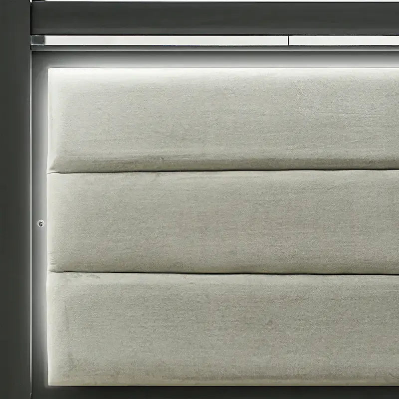 East West Furniture - Ensemble de chambre à coucher Denali Queen Size avec tête de lit rembourrée (Option de pièces)