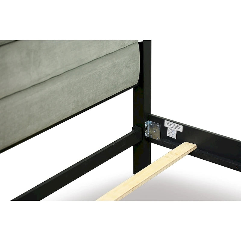 East West Furniture - Ensemble de chambre à coucher Denali Queen Size avec tête de lit rembourrée (Option de pièces)