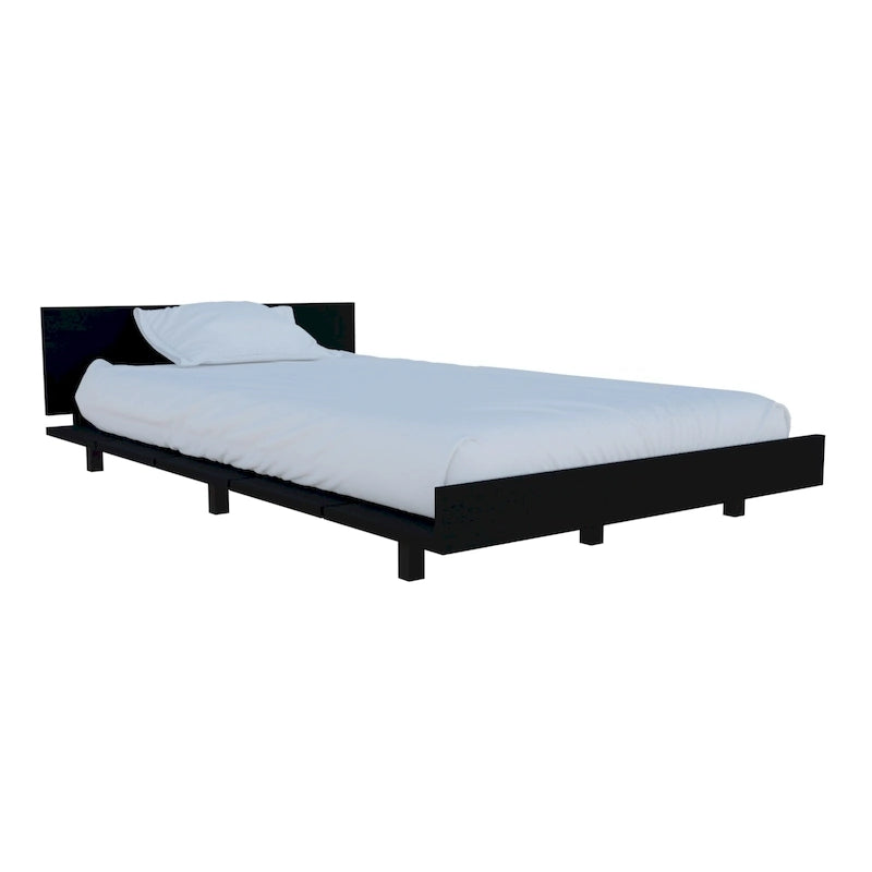 Lit double TUHOME Kaia avec tête de lit
