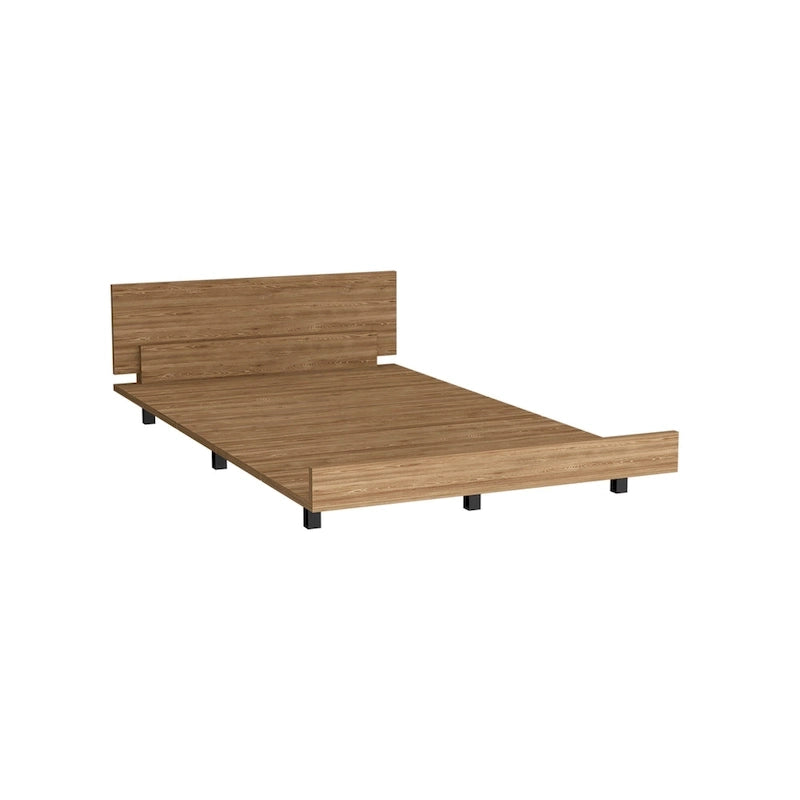 Lit double TUHOME Kaia avec tête de lit