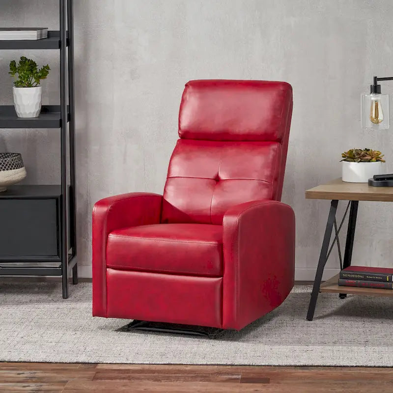 Fauteuil Club inclinable en similicuir Samedi par Christopher Knight Home