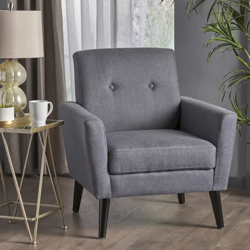 Fauteuil Club en Tissu Sienna Mid-century par Christopher Knight Home