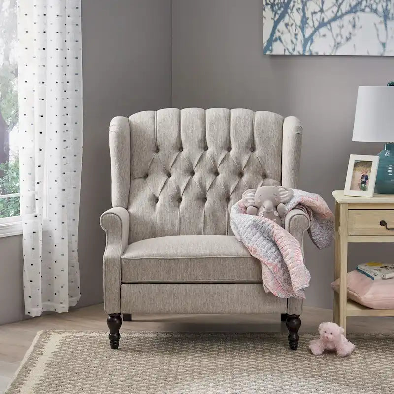 Fauteuil inclinable surdimensionné en tissu touffeté Apaloosa par Christopher Knight Home