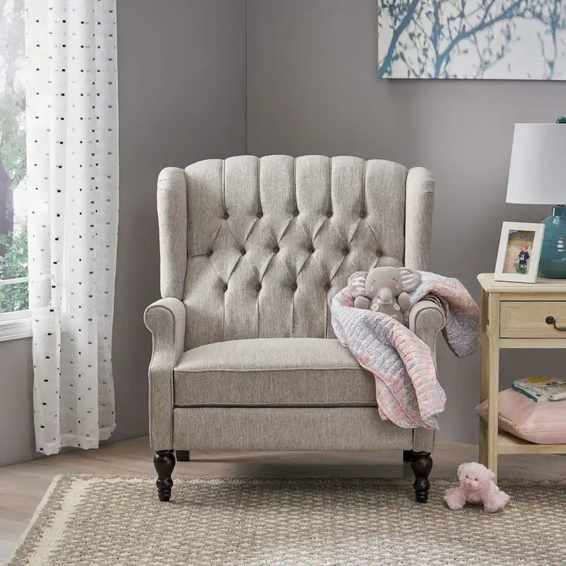 Fauteuil inclinable surdimensionné en tissu touffeté Apaloosa par Christopher Knight Home