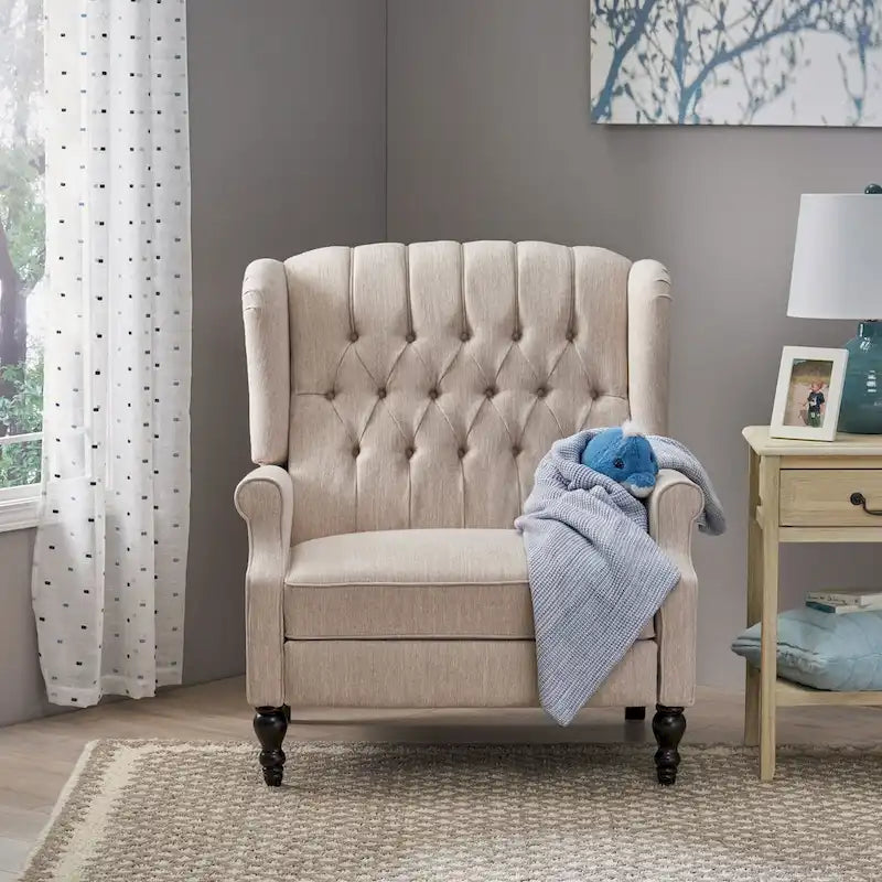 Fauteuil inclinable surdimensionné en tissu touffeté Apaloosa par Christopher Knight Home