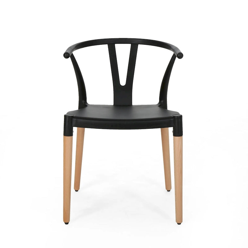 Chaises de salle à manger Mountfair Modern Wood Leg (Lot de 2) par Christopher Knight Home