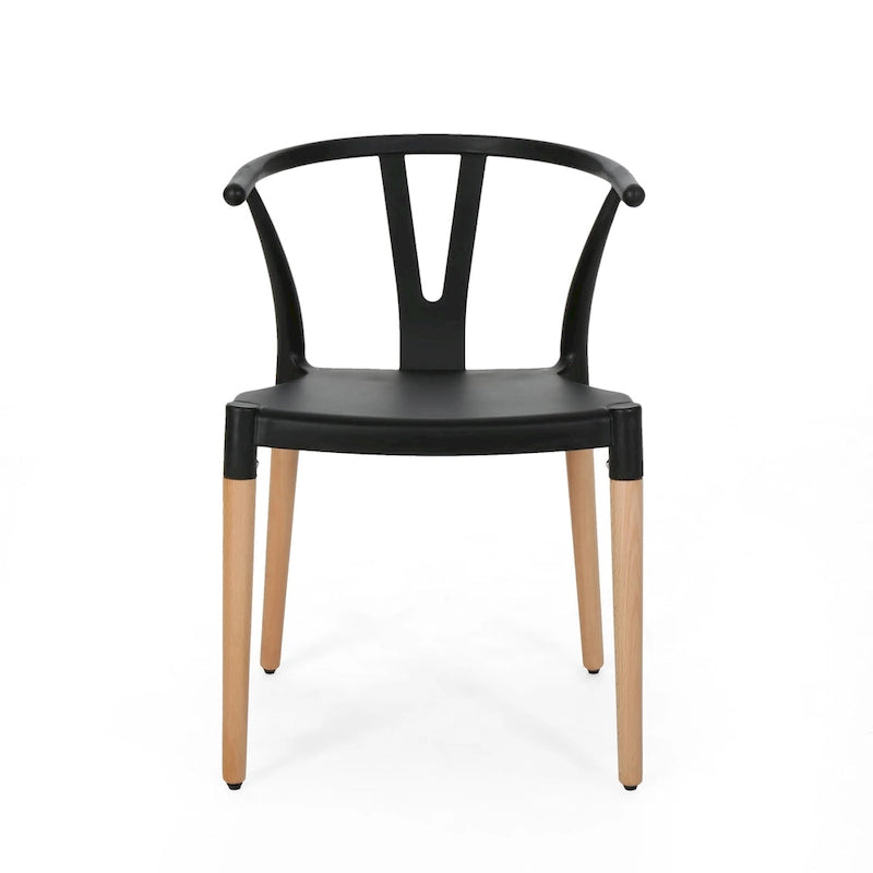 Chaises de salle à manger Mountfair Modern Wood Leg (Lot de 2) par Christopher Knight Home