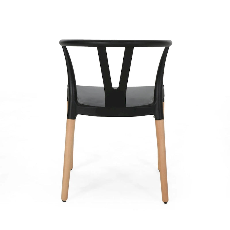 Chaises de salle à manger Mountfair Modern Wood Leg (Lot de 2) par Christopher Knight Home