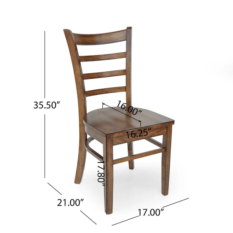 Chaises de salle à manger Prestage en hévéa (lot de 6) par Christopher Knight Home