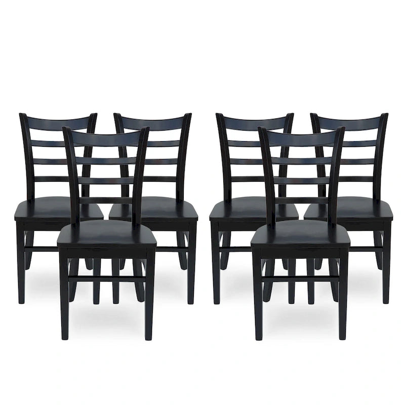 Chaises de salle à manger Prestage en hévéa (lot de 6) par Christopher Knight Home