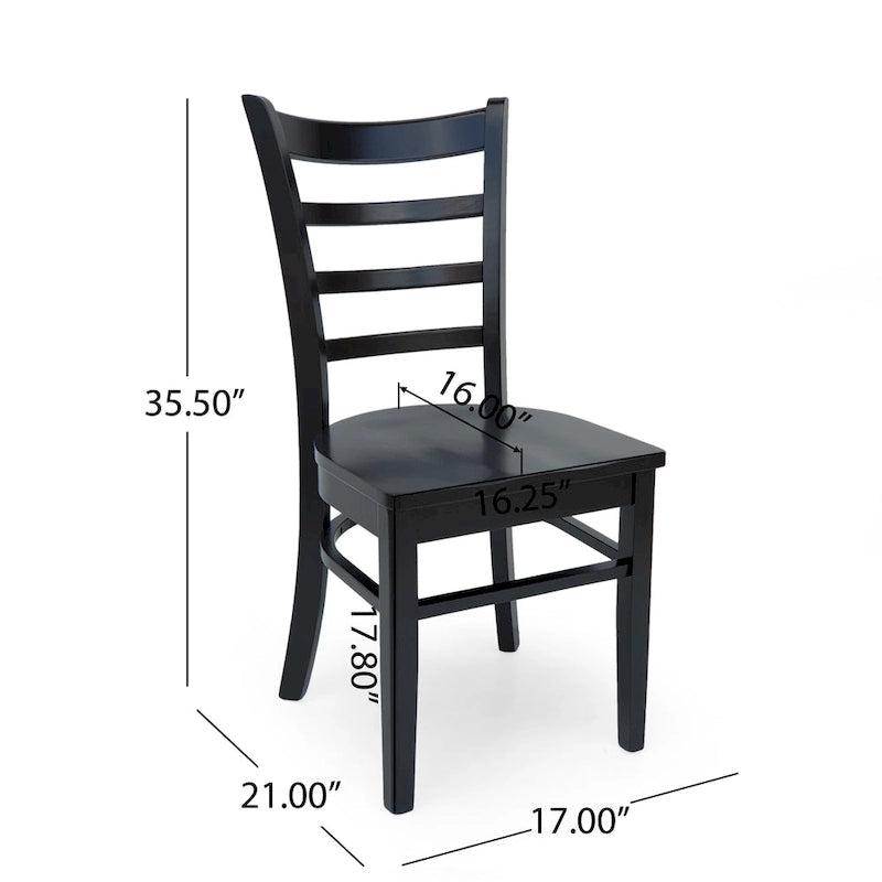 Chaises de salle à manger Prestage en hévéa (lot de 6) par Christopher Knight Home