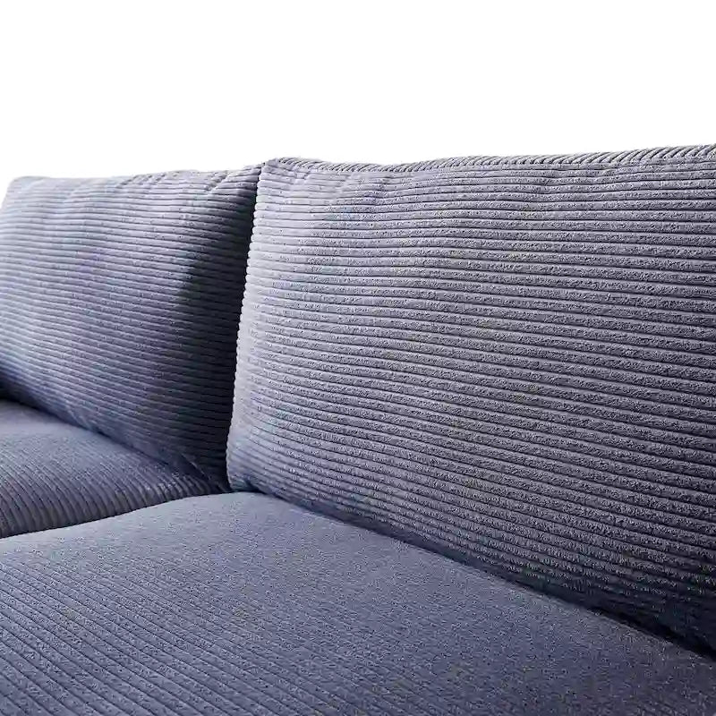 HOOOWOOO Canapé Rembourré de Style Mid-Century Modern avec Coussins Roulés