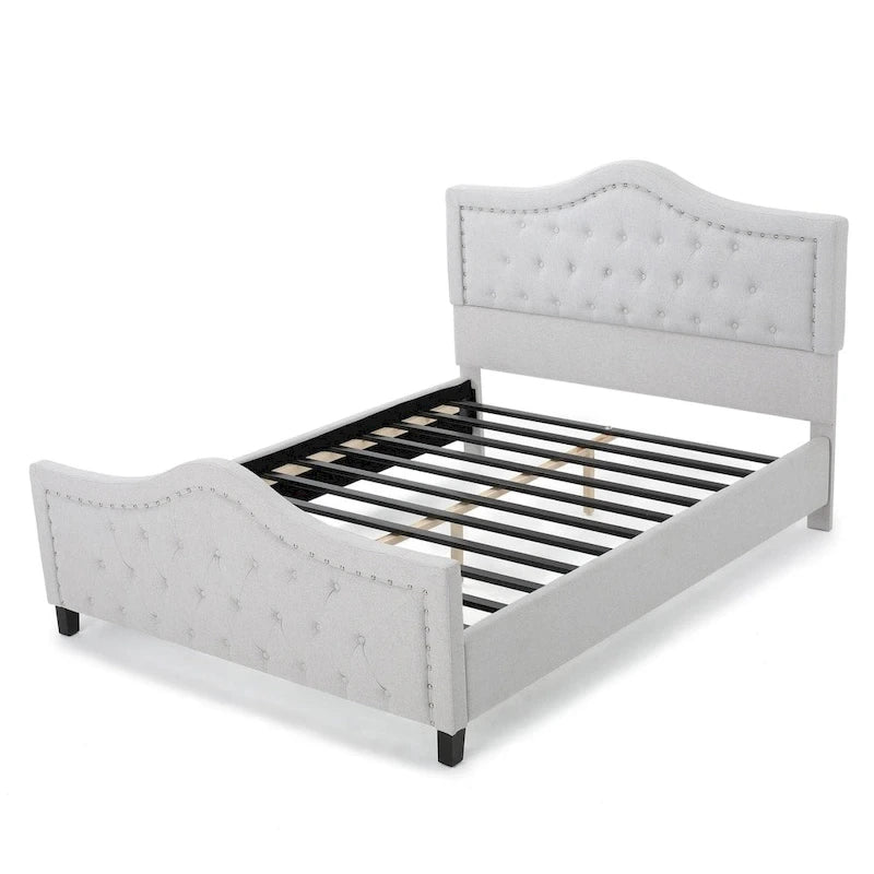 Lit capitonné Queen Size Virgil par Christopher Knight Home