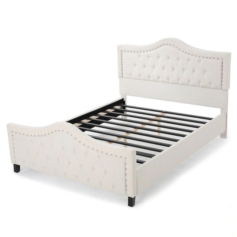 Lit capitonné Queen Size Virgil par Christopher Knight Home