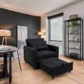 Fauteuil inclinable convertible 3 en 1 - Canapé-lit pliant moderne rembourré pour petits espaces