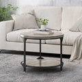 Table basse ronde moderne industrielle Cedarhurst par Christopher Knight Home