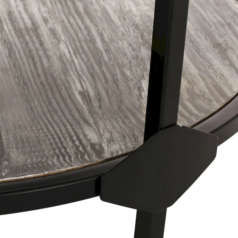 Table basse ronde moderne industrielle Cedarhurst par Christopher Knight Home