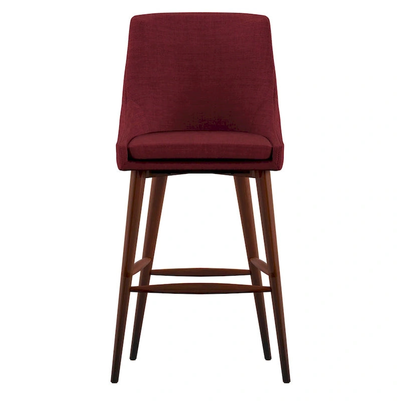 Tabourets de bar Sasha Espresso Barrel Back (ensemble de 2) iNSPIRE Q Modern